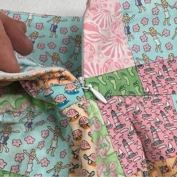 Vineyard Vines Patchwork Nautical Beach Themed Skirt - Picture 8 of 9